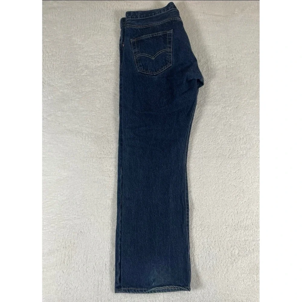 Levi's 501 Premium‎ Dark Wash Denim Jeans Men's Sz 34x29 (36x29) Button Fly USA